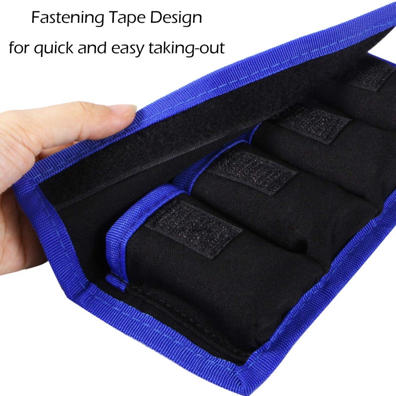 Meking DSLR Camera Battery Holder/Pouch/Case/Bag (4 Pocket) for AA Battery, Canon LP-E6 LP-E8 LP-E10 LP-E12 Battery, Nikon EN-EL14 EN-EL15 Battery, Sony NP-FW50 NP-F550 NP-FM500H Battery( 2Pcs ) - Image 5